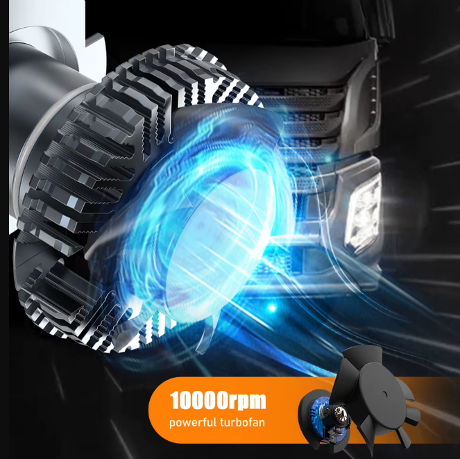 Becuri LED H7 24V Profesionale pentru Camioane & TIR - Set 2 BZRSH 120W Canbus 12000LM 6000K Alb Rece, Plug&Play Heavy Duty pentru DAF, MAN, Volvo, Scania [6]