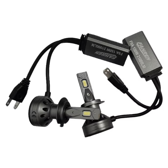 Becuri LED H7 F9A 150W Set 2 bucati, 11000LM, 6000K Alb Rece, 12V, Canbus Fara Eroare, Plug & Play, Lumina Puternica Far Auto [4]