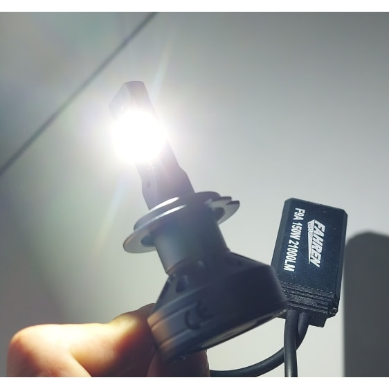 Becuri LED H7 F9A 150W Set 2 bucati, 11000LM, 6000K Alb Rece, 12V, Canbus Fara Eroare, Plug & Play, Lumina Puternica Far Auto [5]