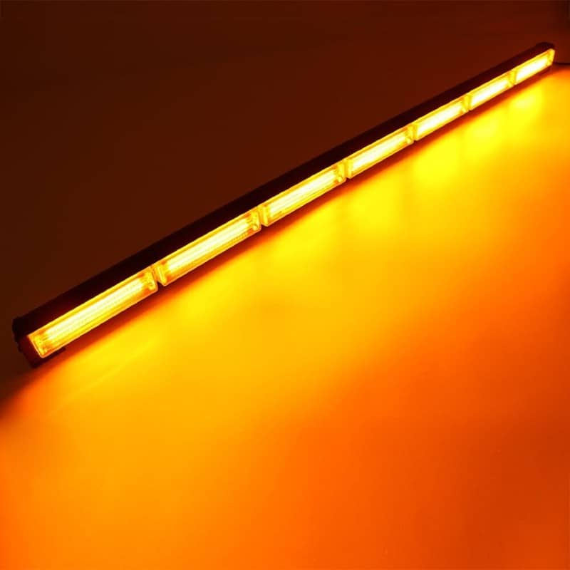 BZRSH Bară Girofar LED 89cm – 6 Module Stroboscop 108W, Lumină Galbenă IP65 [3]