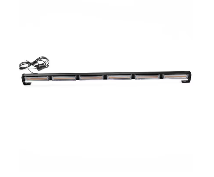 BZRSH Bară Girofar LED 89cm – 6 Module Stroboscop 108W, Lumină Galbenă IP65 [4]