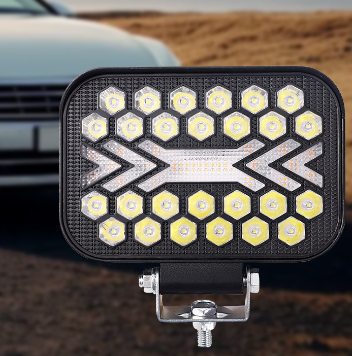 BZRSH Dual Vision 5” – Set 2 Proiectoare LED Off-Road cu Moduri Flash | Flow | Constant și Dual Color Alb + Amber [4]