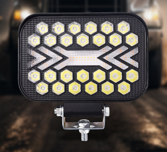 BZRSH Dual Vision 5” – Set 2 Proiectoare LED Off-Road cu Moduri Flash | Flow | Constant și Dual Color Alb + Amber [6]