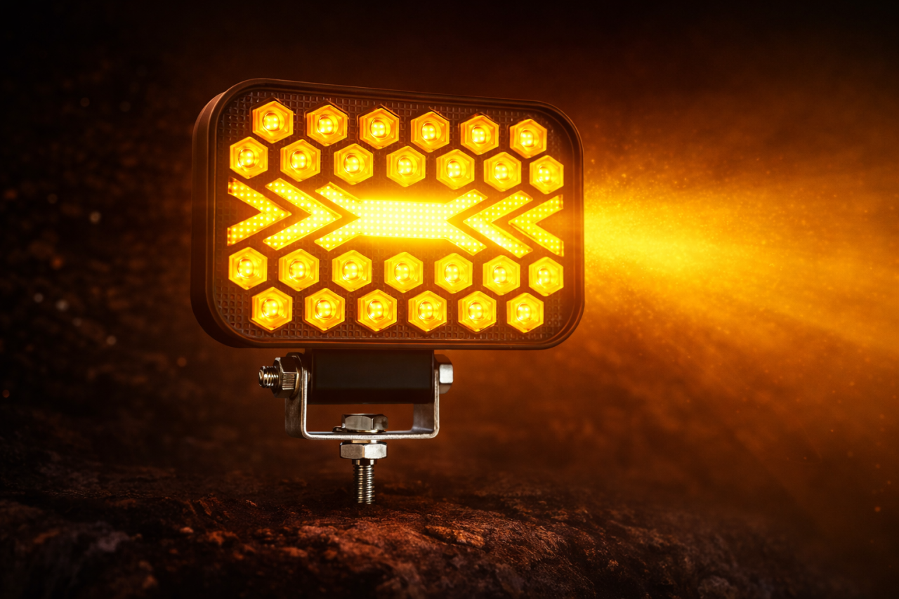 Set 2 Proiectoare LED Off-Road cu Moduri Flash | Flow | Constant și Dual Color Alb + Amber, 4 inch [3]