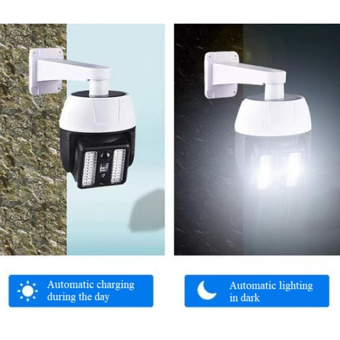 BZRSH Lampă Solară cu 66 LED și Design de Cameră Falsă [2]
