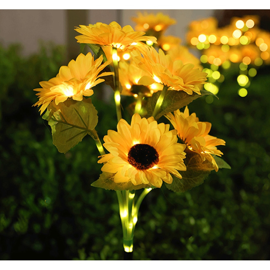 BZRSH Lampă Solară Floarea Soarelui Grădină [5]