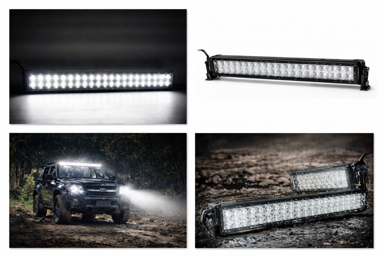 BZRSH Proiector LED Bar 55 cm 120W – 40 LEDuri 6000K Off-Road pentru SUV, 4x4, Camion și Utilaje [6]
