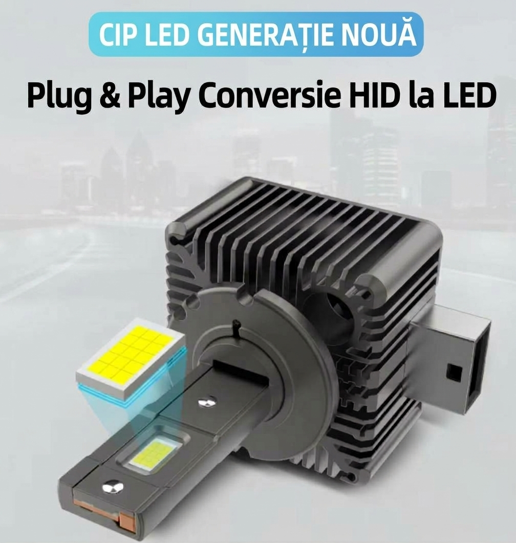 BZRSH Becuri Xenon Conversie HID-LED D1S 180W 23000 Lumeni Canbus Set 2 [6]