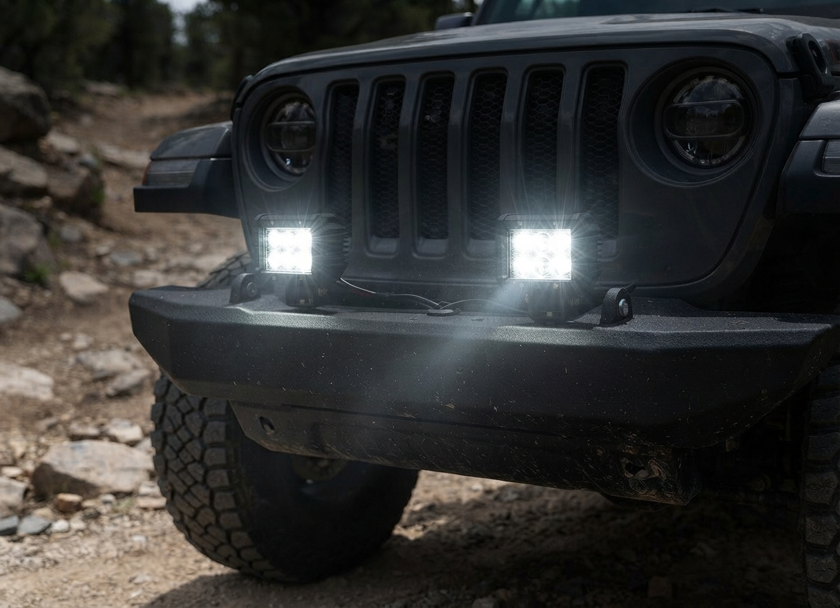BZRSH Set 2 Proiectoare LED Offroad si Marsarier 18W, Spot 30 Grade, 12V-24V, Bracket Metalic [2]