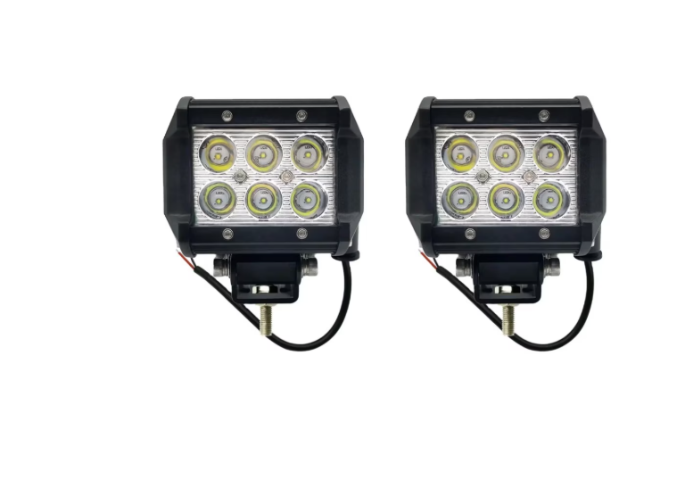 BZRSH Set 2 Proiectoare LED Offroad si Marsarier 18W, Spot 30 Grade, 12V-24V, Bracket Metalic [5]