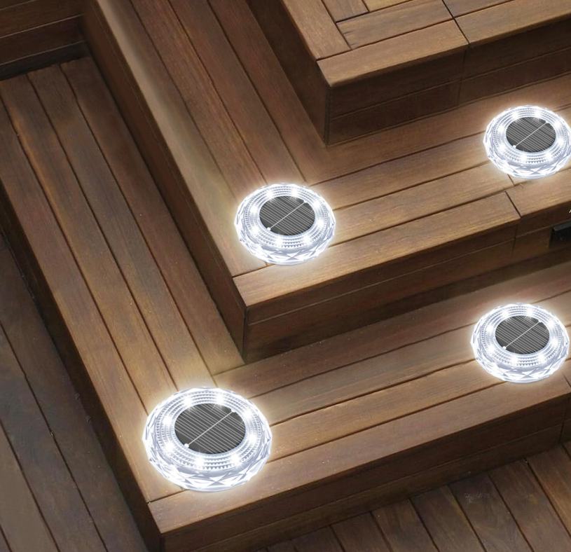BZRSH Set 8 Lămpi Solare de Grădină, diametru 7 cm, LED Lumină Caldă, IP65 – Iluminat Elegant fără Cabluri [5]
