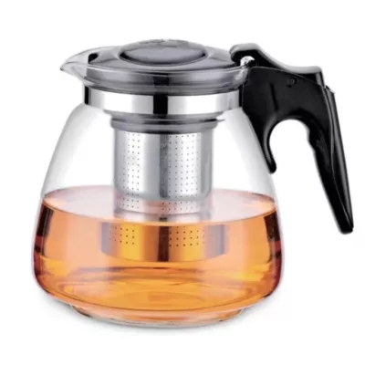 Ceainic 1100 ml din sticla termorezistenta, filtru, infuzor [2]