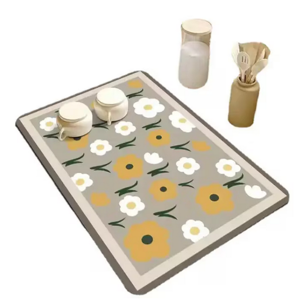 Covoras absorbant pentru bucatarie, 30x40 cm, uscare vesela si tacamuri, anti alunecare, uscare rapida [3]