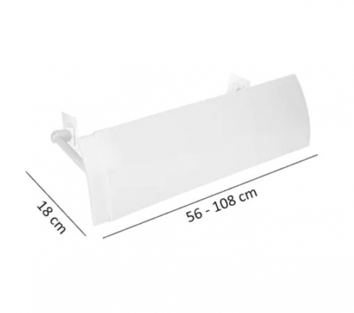 Deflector reglabil pentru aer conditionat, protectie jet de aer rece, lungime ajustabila 56-108 cm, latime 18 cm [8]