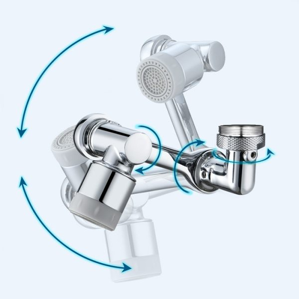 Extensie prelungitor pentru robinet din inox, capat rotativ 360 de grade, inox [5]