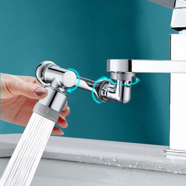 Extensie prelungitor pentru robinet din inox, capat rotativ 360 de grade, inox [4]