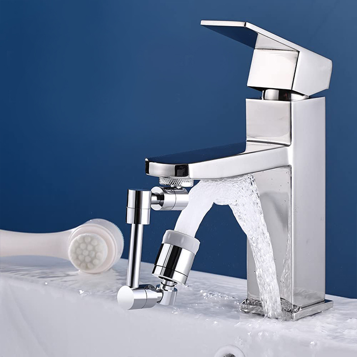 Extensie prelungitor pentru robinet din inox, capat rotativ 360 de grade, inox [3]
