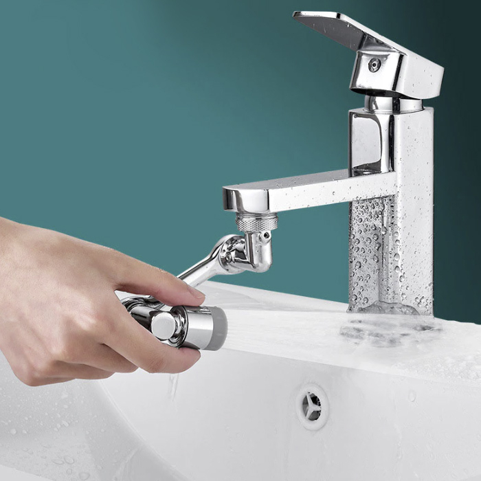 Extensie prelungitor pentru robinet din inox, capat rotativ 360 de grade, inox [2]