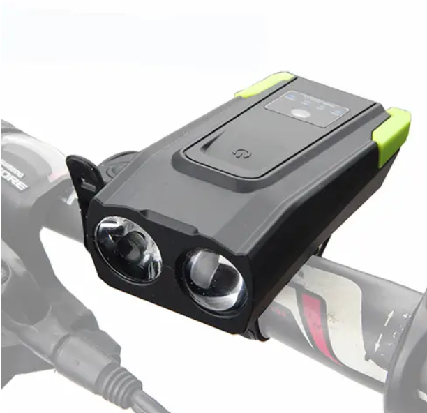 Far LED pentru bicicleta sau trotineta, 10W,  claxon, incarcare USB, bk-1718 [4]