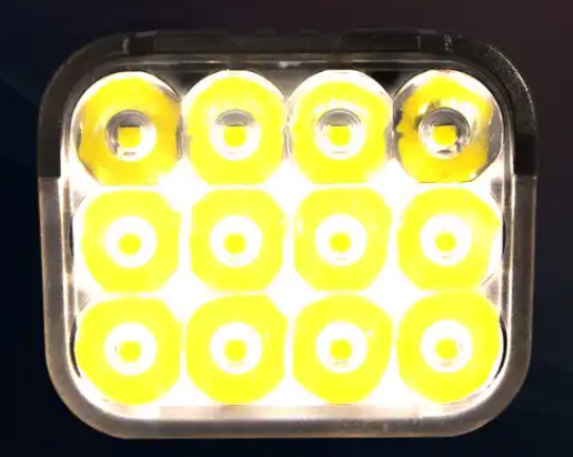 Far LED pentru bicicleta, trotineta, 12 leduri, claxon, 120 decibeli, 5 moduri de iluminare, afisaj baterie [4]
