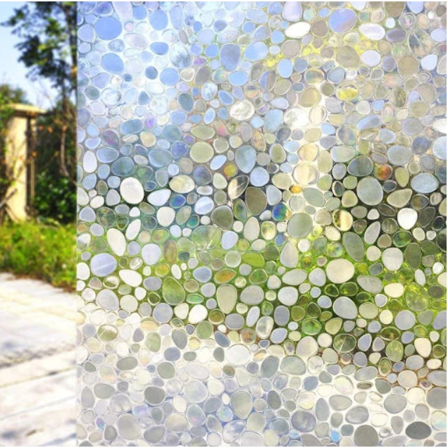 Folie decorativa vitrostatica pentru geam, 45 x 300 cm, Anti-UV, protectie vizuala si intimitate, TopBazar [2]