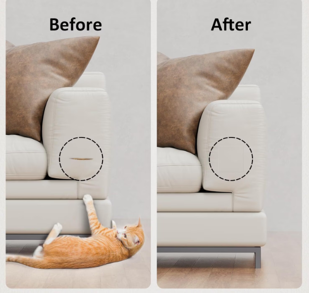 Folie din Piele Ecologica Autoadeziva pentru Reconditionare si Retapitare Canapea, Scaun, Interior Auto, Usor de Aplicat, Rezistenta si Durabila, Rola 75 x 250 cm, Alb, TopBazar [4]
