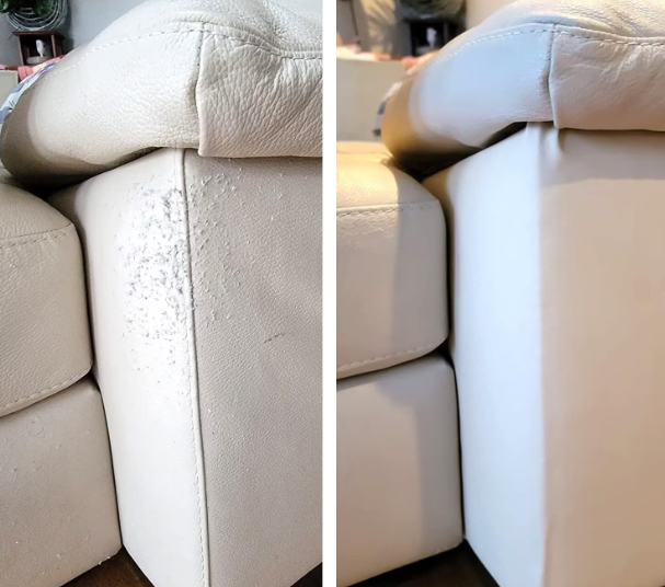 Folie din Piele Ecologica Autoadeziva pentru Reconditionare si Retapitare Canapea, Scaun, Interior Auto, Usor de Aplicat, Rezistenta si Durabila, Rola 75 x 250 cm, Alb, TopBazar [5]