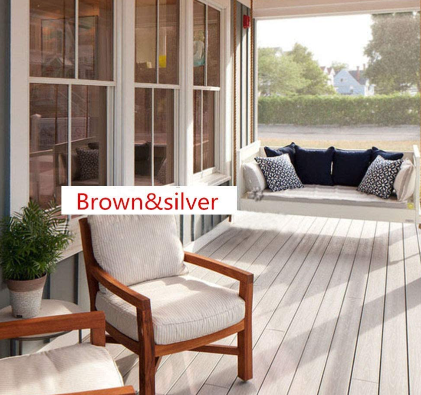 Folie Reflexivă pentru Geamuri TopBazar, Maro Bronz, 60 x 300 cm, Efect Oglindă pentru Intimitate și Protecție Solară UV [3]