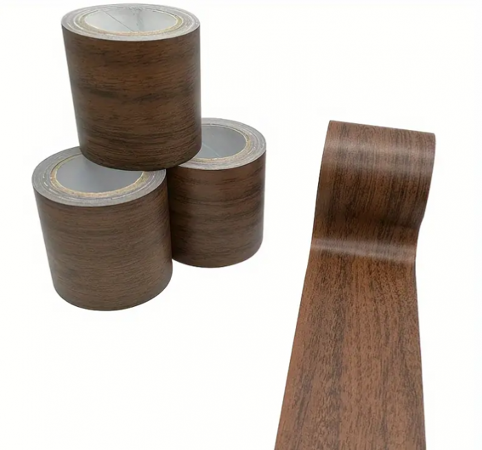 Folie tip Plinta autoadeziva pentru usa, perete, scari, pardoseala, culoare maro, impermeabila, 10 cm x 10 metri, TopBazar [3]