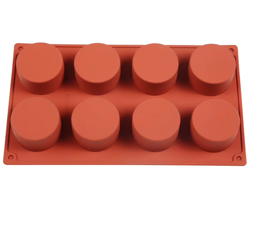 Formă silicon 8 cavități 6x6 cm pentru prăjituri, briose, termorezistenta, antiaderenta [6]
