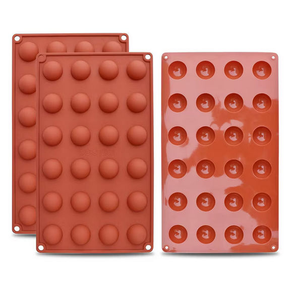 Forma silicon pentru bomboane si praline din ciocolata, semisfere, 28 x 17 cm, TopBazar [5]