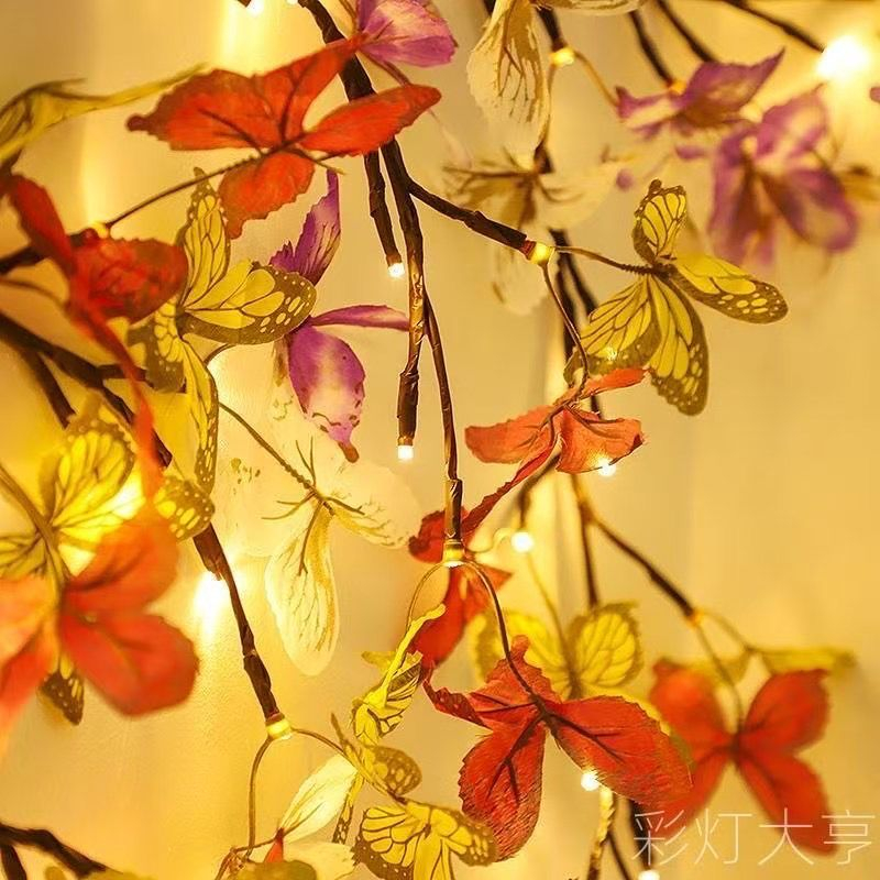 Ghirlanda luminoasa decorativa cu ramuri flexibile – 1.6 m, 72 LED-uri, telecomanda si alimentare USB [3]