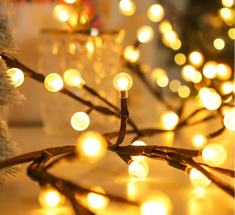 Ghirlanda luminoasa decorativa cu ramuri flexibile – 1.6 m, 72 LED-uri, telecomanda si alimentare USB [2]