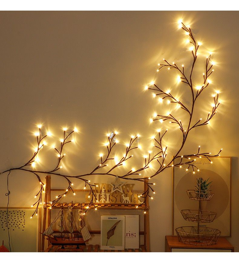 Ghirlanda luminoasa decorativa cu ramuri flexibile – 1.6 m, 72 LED-uri, telecomanda si alimentare USB [3]