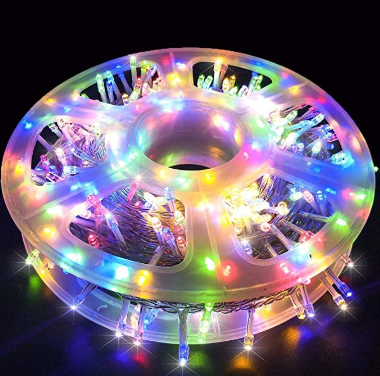 Instalatie LED Multicolora 50m, Fir de Cupru, 1000 Becuri, Priza si Telecomanda, Craciun, 8 Moduri [2]