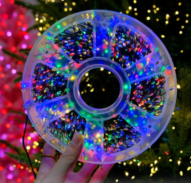 Instalatie LED Multicolora 50m, Fir de Cupru, 1000 Becuri, Priza si Telecomanda, Craciun, 8 Moduri [3]