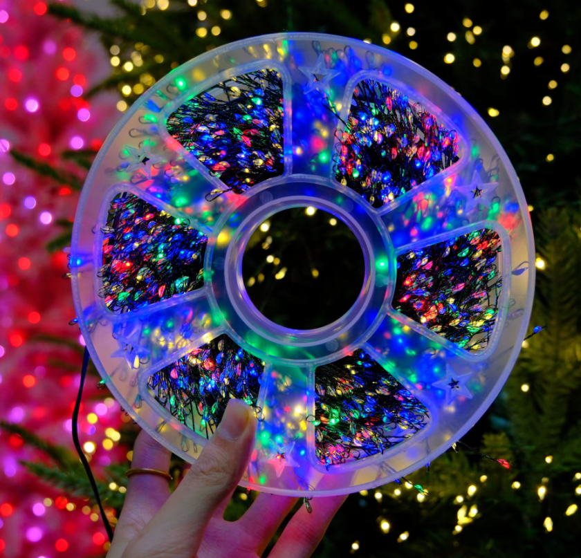 Instalație Luminoasă LED 30m, Fir de Cupru, 600 Becuri Multicolore, Priză și Telecomandă, 8 moduri iluminare [2]