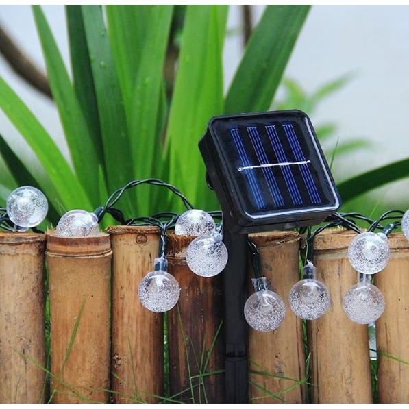 Instalatie Luminoasa Solara BZRSH cu 30 Globulete LED Multicolor, 5 Metri, Panou Solar Integrat [4]