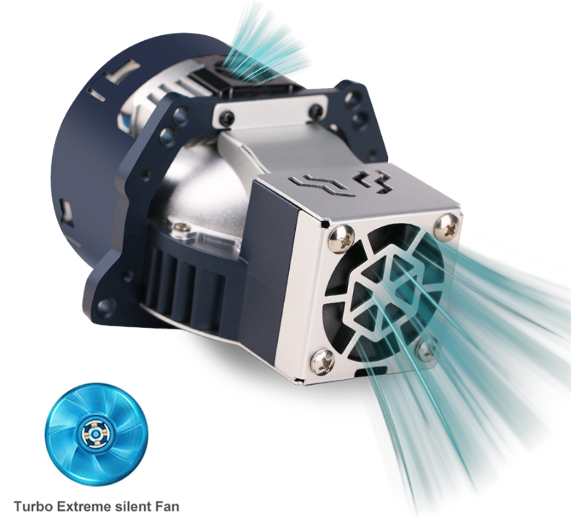 Set lupe BI LED Laser 3.0 Inch K-25 Faza scurta / lunga 150w/225W 36000LM,Driver incorporat [2]