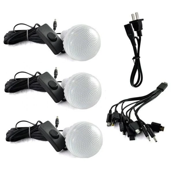 Kit solar GD-Lite 3 dotat cu dispozitive USB cu 3 becuri LED + acumulator de mare capacitate [3]