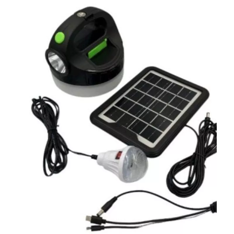 Kit solar GDPlus GD-P20 (P70) cu lampa multifunctionala, panou solar [3]