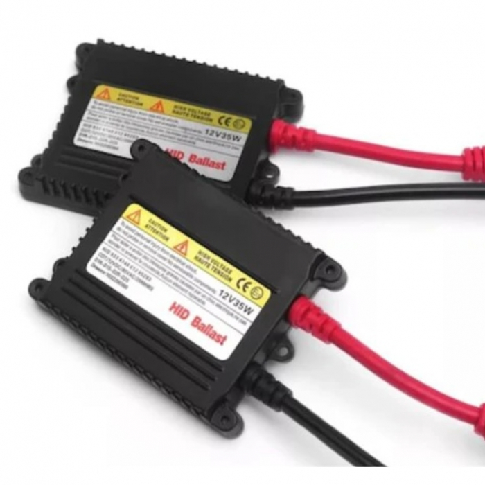Kit Xenon H7, HID, 6000K, 55W, balast slim, 12V, faza scurta, lunga, ceata, BZRSH [3]