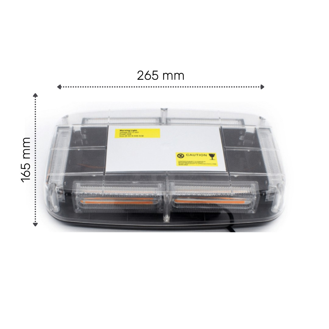 Lampa girofar LED, 36W, 12-24V, lumina galbena, stroboscop, magneti cu protectie, mufa bricheta, 3000K [6]