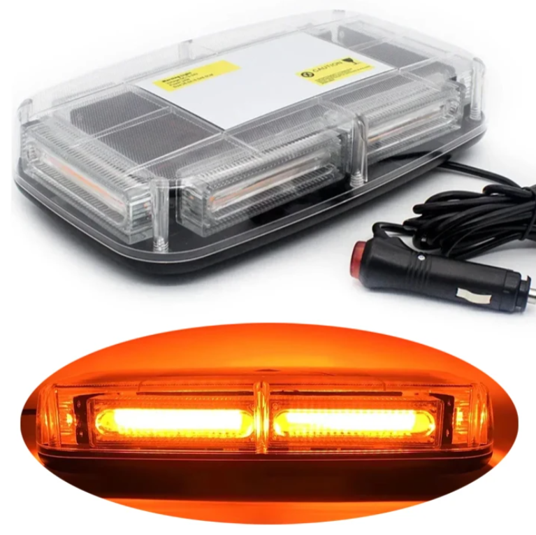Lampa girofar LED, 36W, 12-24V, lumina galbena, stroboscop, magneti cu protectie, mufa bricheta, 3000K [1]