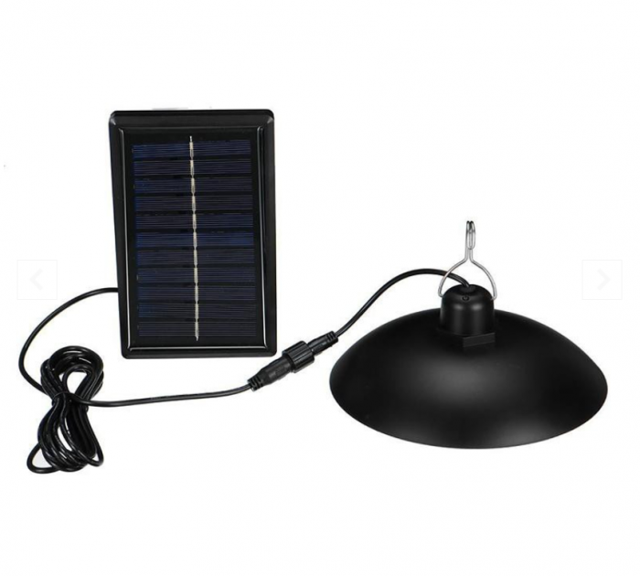 Lampa LED solara cu abajur si telecomanda, 30W [2]