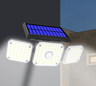 Lampa solara 112 LED, 20W, senzor de miscare, 2400 mAh, 3 moduri de iluminare [3]