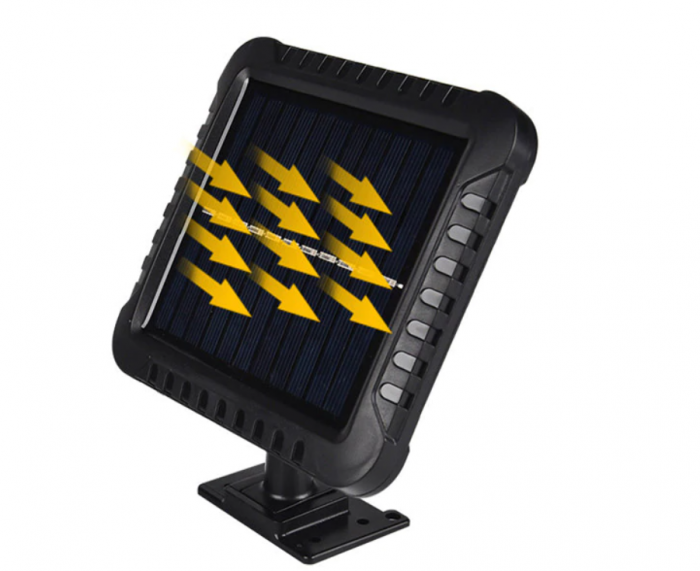 Proiector 100 LED cu panou solar, senzor de miscare, rezistent la apa [4]