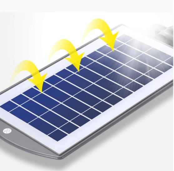 Lampa stradala solara de exterior cu senzor de miscare 90W, telecomanda [3]