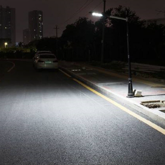 Lampa stradala solara de exterior cu senzor de miscare 90W, telecomanda [4]