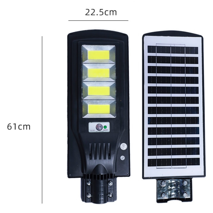 Lampa Stradala Solara LED, BZRSH, 200W cu senzor de miscare si telecomanda, stalp de montare inclus, 61 x 22.5 cm [3]